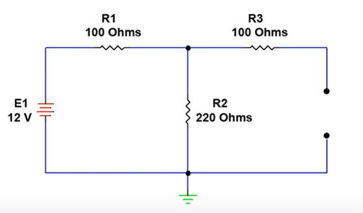 Circuit after eliminating the current source