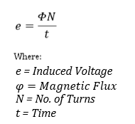 Induced voltage formula