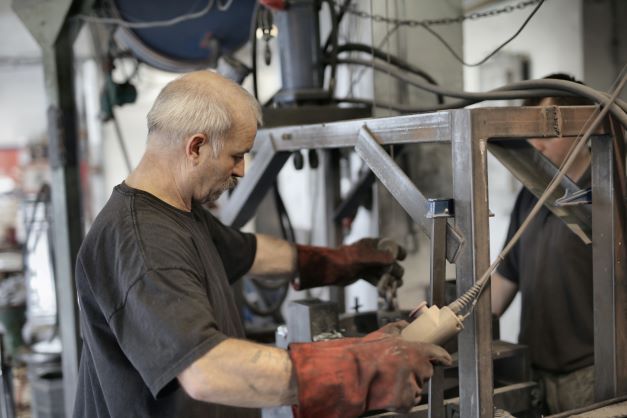 millwright working on machine